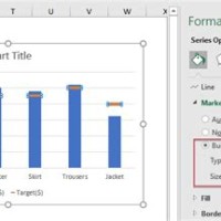 How To Insert Target Line Into Bar Chart