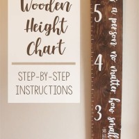 How To Make A Growth Chart On Wood