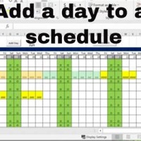 How To Make A Schedule Chart In Excel