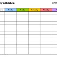 How To Make A Schedule Chart In Word