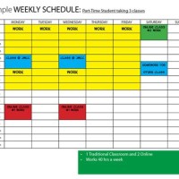 How To Make A Schedule Chart