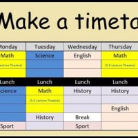 How To Make A Timetable Chart In Excel