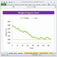 How To Make A Weight Loss Chart In Excel