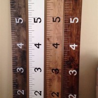 How To Make A Wooden Ruler Growth Chart