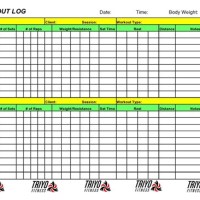 How To Make A Workout Chart In Excel