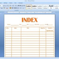 How To Make An Index Chart