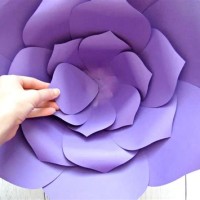 How To Make Big Flowers With Chart Paper