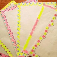 How To Make Border Design In Chart Paper