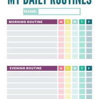 How To Make Daily Routine Chart