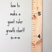 How To Make Giant Ruler Growth Chart