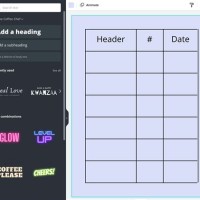 How To Make Table Chart In Canva