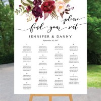 How To Make Wedding Seating Chart With Cricut