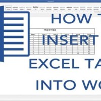 How To Put Chart From Excel Into Word