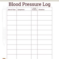 How To Record Blood Pressure Chart