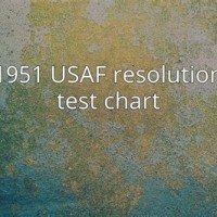 How To Use 1951 Usaf Resolution Test Chart