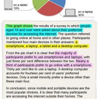 How To Write Pie Chart And Table