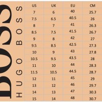 Hugo Boss Baby Shoe Size Chart