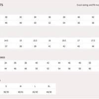 Hugo Boss Sharp Fit Size Chart