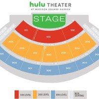 Hulu Theatre At Msg Seating Chart