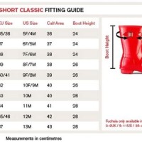 Hunter Rain Boots Size Chart