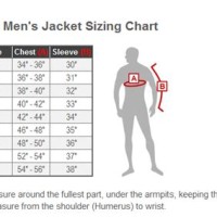 Icon Motorcycle Jacket Size Chart