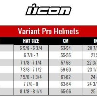 Icon Variant Size Chart