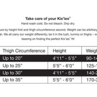 Ies Xtreme Stretch Size Chart