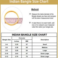 Indian Gold Bangle Size Chart In India