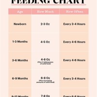 Infant Feeding Amount Chart