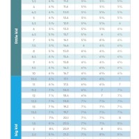 Infant Shoe Size Chart Stride Rite