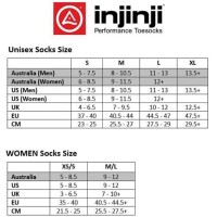 Injinji Toe Socks Size Chart