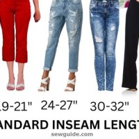 Inseam Size Chart Women S