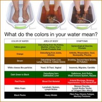 Ion Detox Foot Bath Color Chart