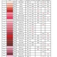 Isacord To Madeira Polyneon Thread Conversion Chart