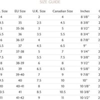 Italian Shoe Conversion Chart