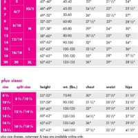 J Khaki Size Chart