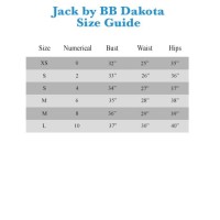 Jack By Bb Dakota Size Chart