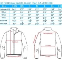 Jacket Size Chart In Inches