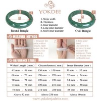 Jade Bangle Bracelet Size Chart