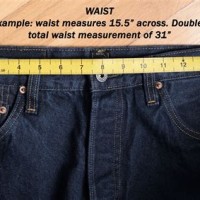 Jeans Waist Measurement Chart