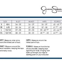 Jessica Simpson Swimsuit Size Chart