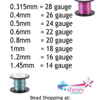 Jewelry Wire Gauge Chart