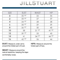 Jill Stuart Size Chart