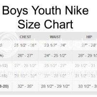 Jordan Youth Size Chart Clothing