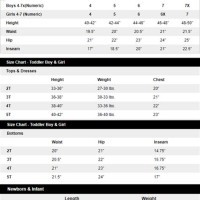 Jumping Beans Size Chart Baby