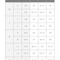 Justice Pants Size Chart