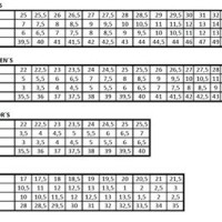 K Swiss Size Chart Cm