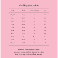 Kate Spade Clothing Size Chart