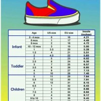 Keds Infant Shoes Size Chart