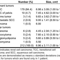 Kidney Tumor Size Chart